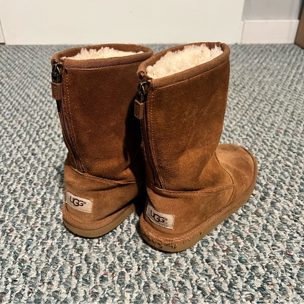 UGG Kids Tan Suede Boots
